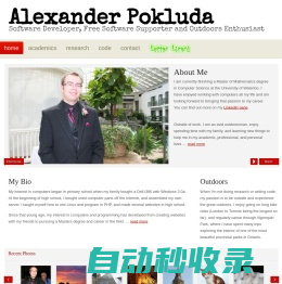 Alexander Pokluda - Software Developer, Free Software Supporter and Outdoors Enthusiast