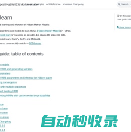 hmmlearn — hmmlearn 0.3.2.post4+g33b1a91 documentation