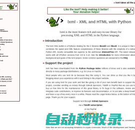 lxml - Processing XML and HTML with Python