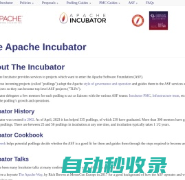 The Apache Incubator