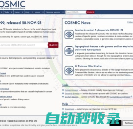 COSMIC | Catalogue of Somatic Mutations in Cancer