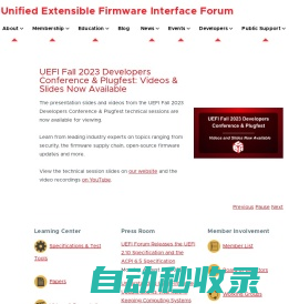 Home | Unified Extensible Firmware Interface Forum